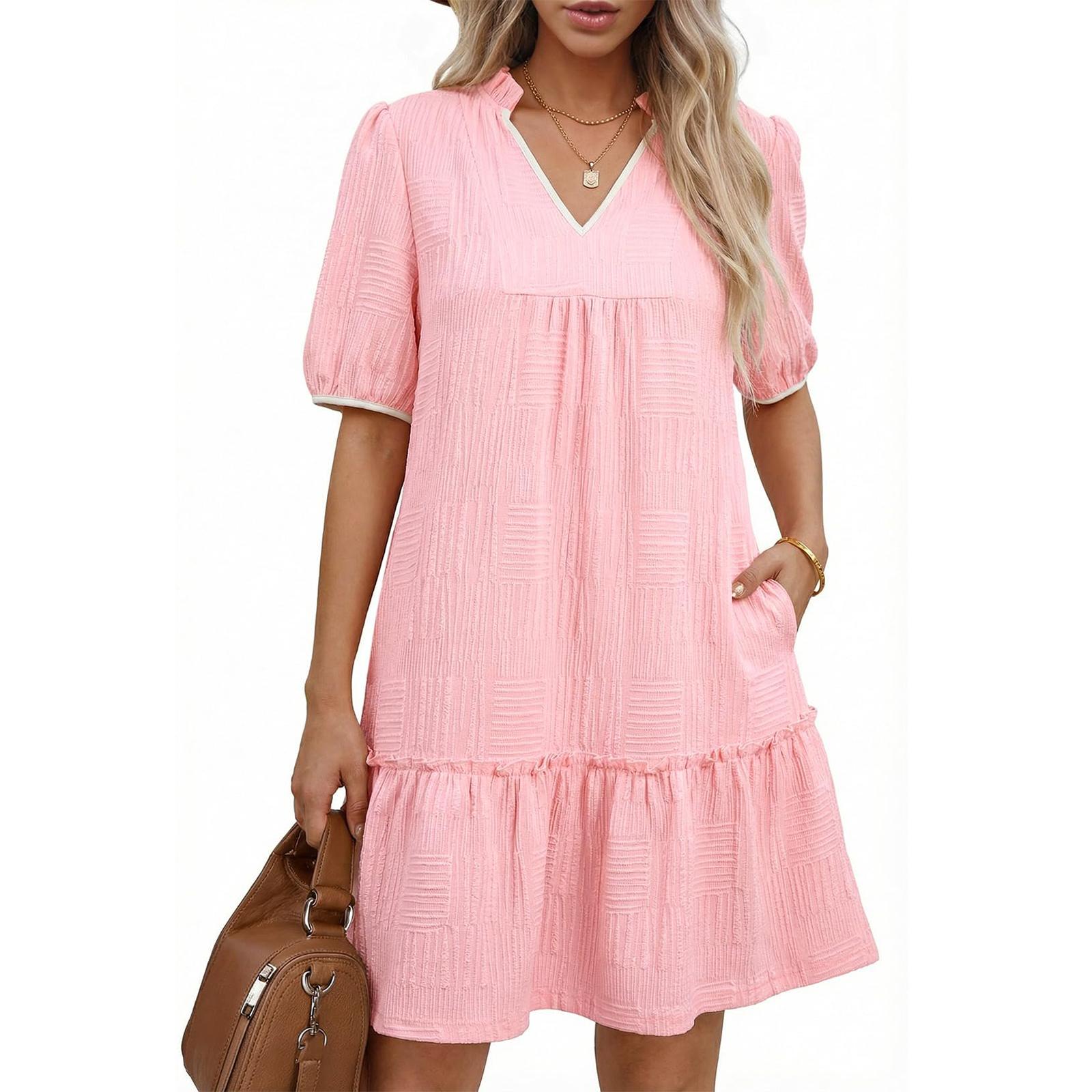 Women s V-Neck Tie-Pocket Short-Sleeve Dress XL
Women s V-Neck Tie-Pocket Short-Sleeve Dress XL