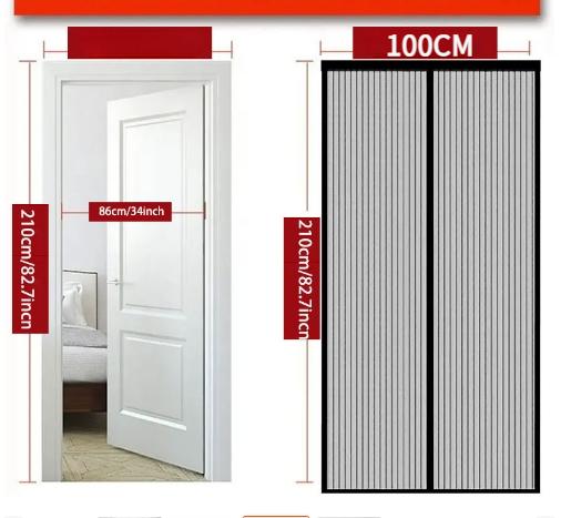 Magnetic Screen Door Mesh Curtain Mosquito Net Bug Hands Free Partition Mute Striped Door Curtain Bedroom Ventilation
Magnetic Screen Door Mesh Curtain Mosquito Net Bug Hands Free Partition Mute Striped Door Curtain Bedroom Ventilation
