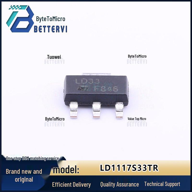 STMicroelectronics LD1117S33TR SOT-223 Linear Regulator (LDO)
STMicroelectronics LD1117S33TR SOT-223 Linear Regulator (LDO)
