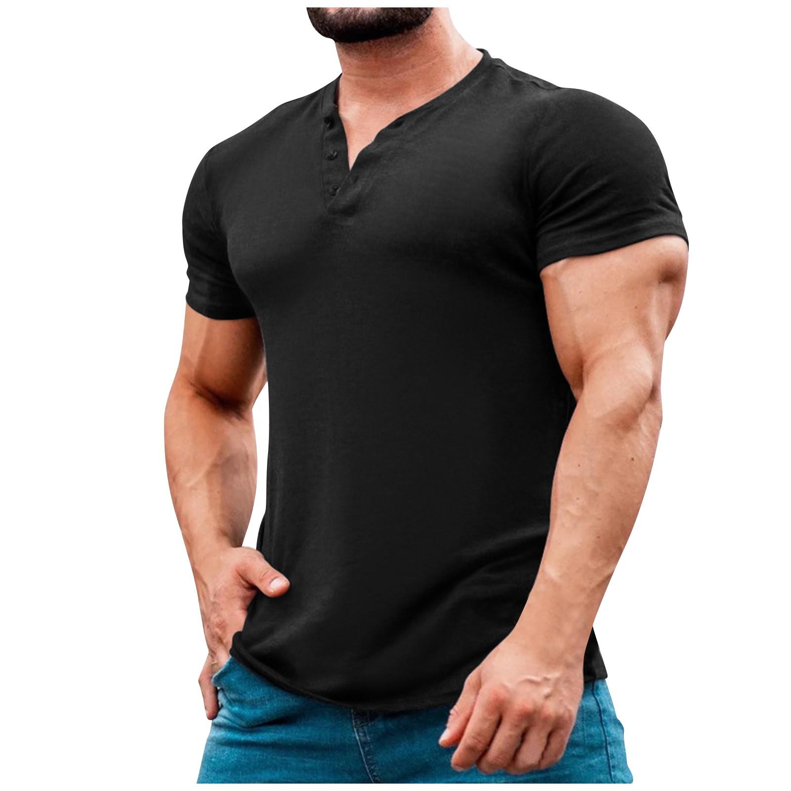 Men s Athletic Fit Henley T-Shirt, Short Sleeve Casual Muscle Tee, Soft Cotton Blend, Navy Blue, Size Options XXXXXL чёрный
Men s Athletic Fit Henley T-Shirt, Short Sleeve Casual Muscle Tee, Soft Cotton Blend, Navy Blue, Size Options XXXXXL чёрный