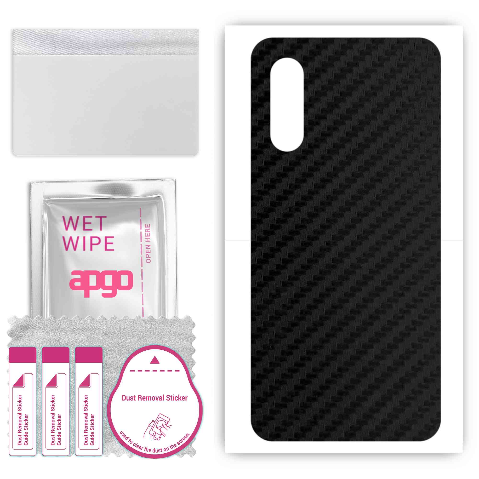 apgo Protective Skin Sticker for the back compatible with Meizu 16T, Wrap Film, Foil, Vinyl - Pattern Carbon Black
apgo Protective Skin Sticker for the back compatible with Meizu 16T, Wrap Film, Foil, Vinyl - Pattern Carbon Black