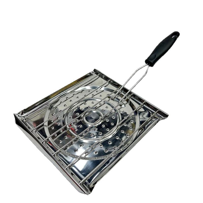 Stainless Steel Sausage Rack With PP Handle Foldable Square Roasting Pan For Outdoor Barbecue Grill Oven Use
Stainless Steel Sausage Rack With PP Handle Foldable Square Roasting Pan For Outdoor Barbecue Grill Oven Use