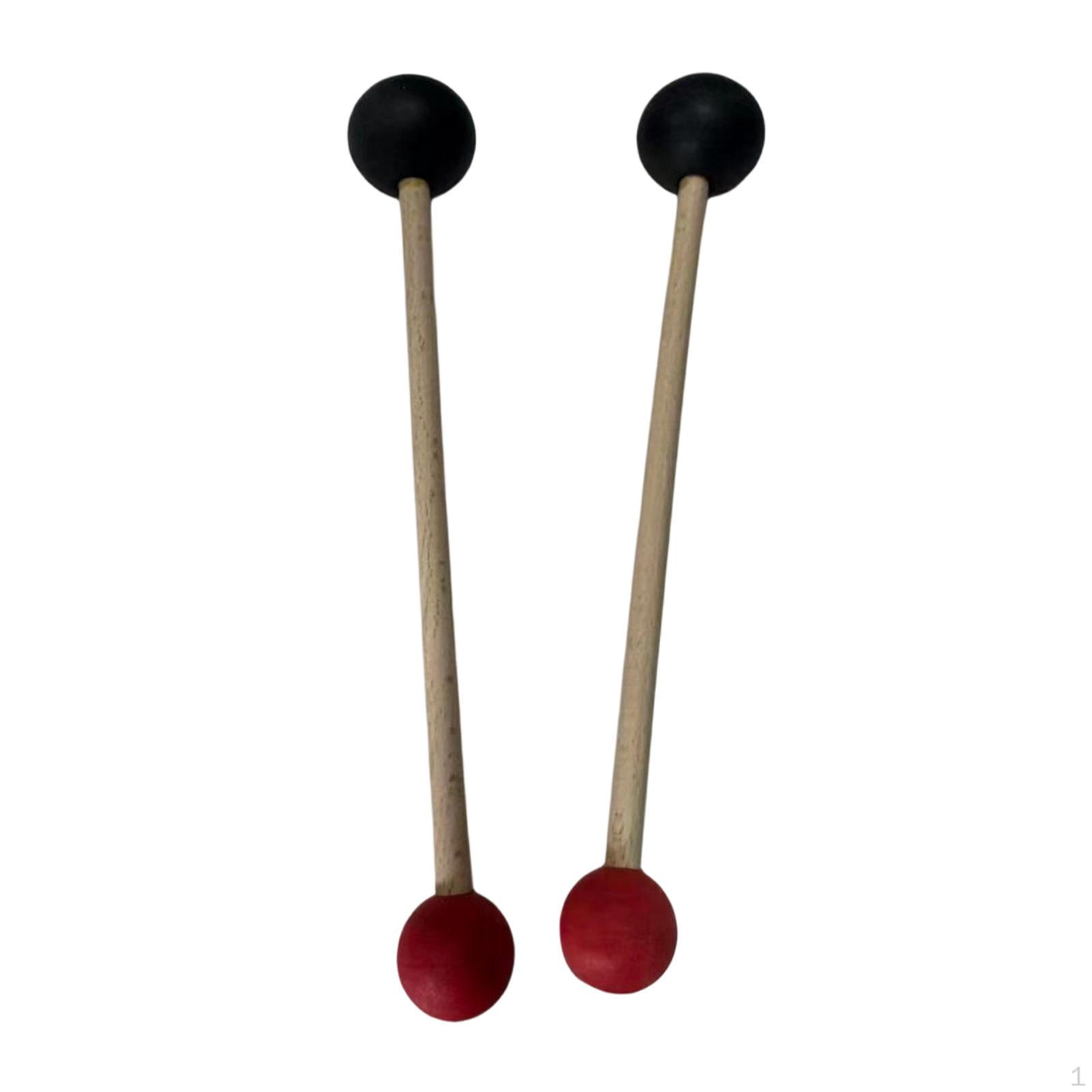Mallet Set, Doubleheaded, Wooden Handle, Felt Tip, Rubber Head for Resonant Accents, Wood black and red round
Mallet Set, Doubleheaded, Wooden Handle, Felt Tip, Rubber Head for Resonant Accents, Wood black and red round