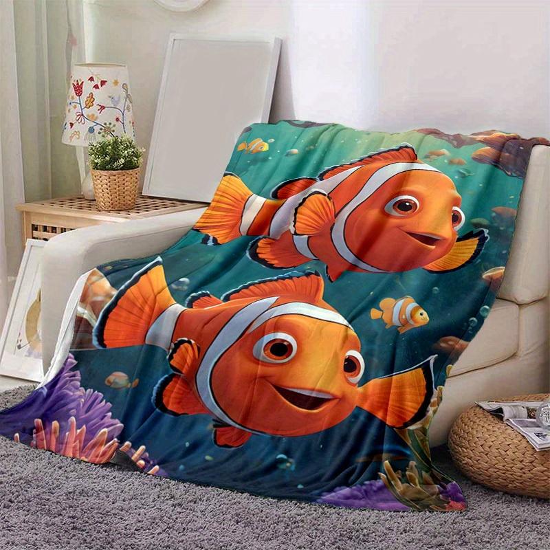 1pc, Finding Nemo Inspired Clownfish Print Blanket Perfect for Home Decor, Couch Cover, Outdoor Use, Travel , Office Nap, Gift Idea 80cmx120cm
1pc, Finding Nemo Inspired Clownfish Print Blanket Perfect for Home Decor, Couch Cover, Outdoor Use, Travel , Office Nap, Gift Idea 80cmx120cm