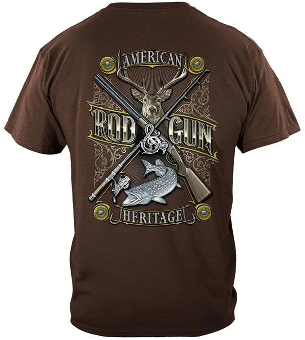 New t American Heritage Rod and Gun Deer Hunting Fishing T Shirt Erazor Bits 2XL
New t American Heritage Rod and Gun Deer Hunting Fishing T Shirt Erazor Bits 2XL