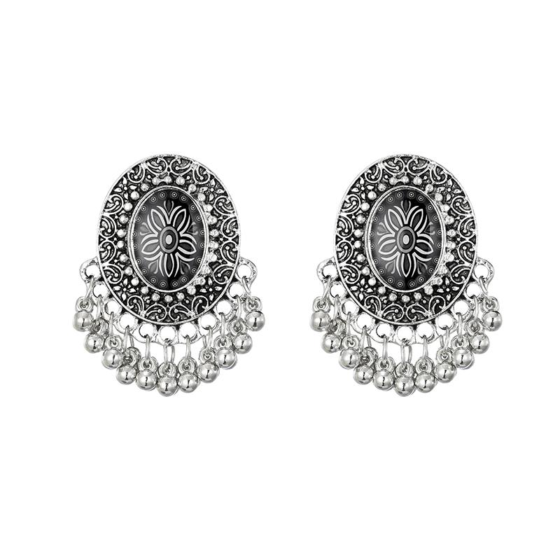 Vintage Ethnic Exaggerated Bells Tassel Earrings Indian Jhumka Jewelry Boho Gold Silver Color Flower Stud Earrings for Women
Vintage Ethnic Exaggerated Bells Tassel Earrings Indian Jhumka Jewelry Boho Gold Silver Color Flower Stud Earrings for Women