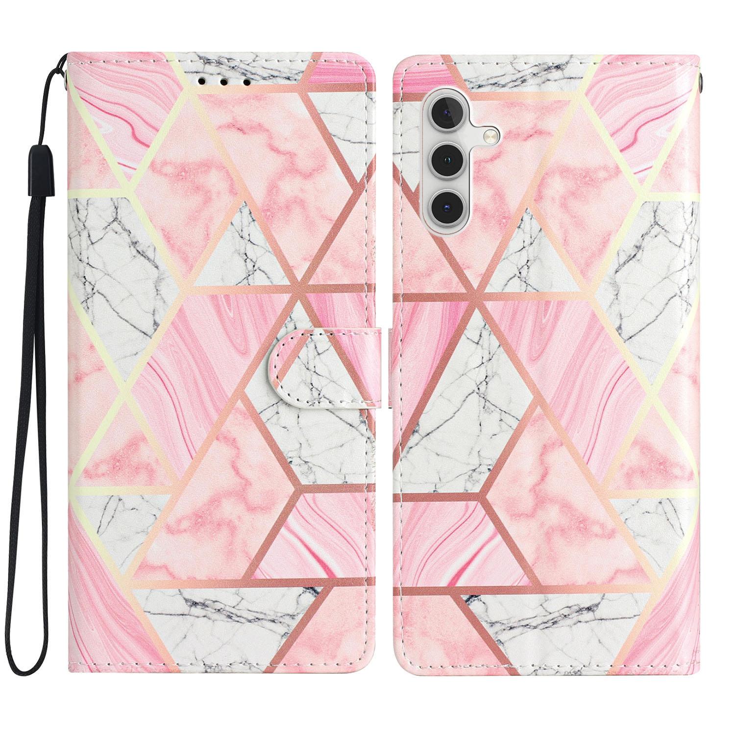 For Samsung Galaxy A25 5G (Global) (161.0 x 76.5 x 8.3mm) PU Leather Pattern Printing Phone Case Stand Flip Wallet Cover with Strap Pink Marble
For Samsung Galaxy A25 5G (Global) (161.0 x 76.5 x 8.3mm) PU Leather Pattern Printing Phone Case Stand Flip Wallet Cover with Strap Pink Marble