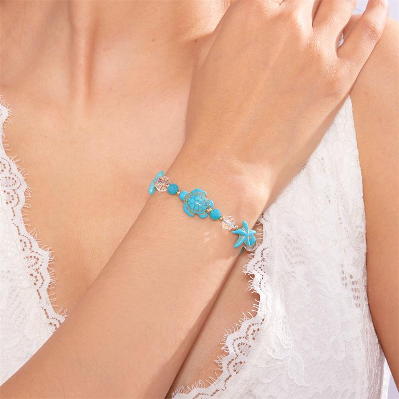 Handmade Boho Natural Style Starfish Shell Turtle Bracelet for Women Summer Surfer Beach Essentials Best Friend Gift Jewelry
Handmade Boho Natural Style Starfish Shell Turtle Bracelet for Women Summer Surfer Beach Essentials Best Friend Gift Jewelry