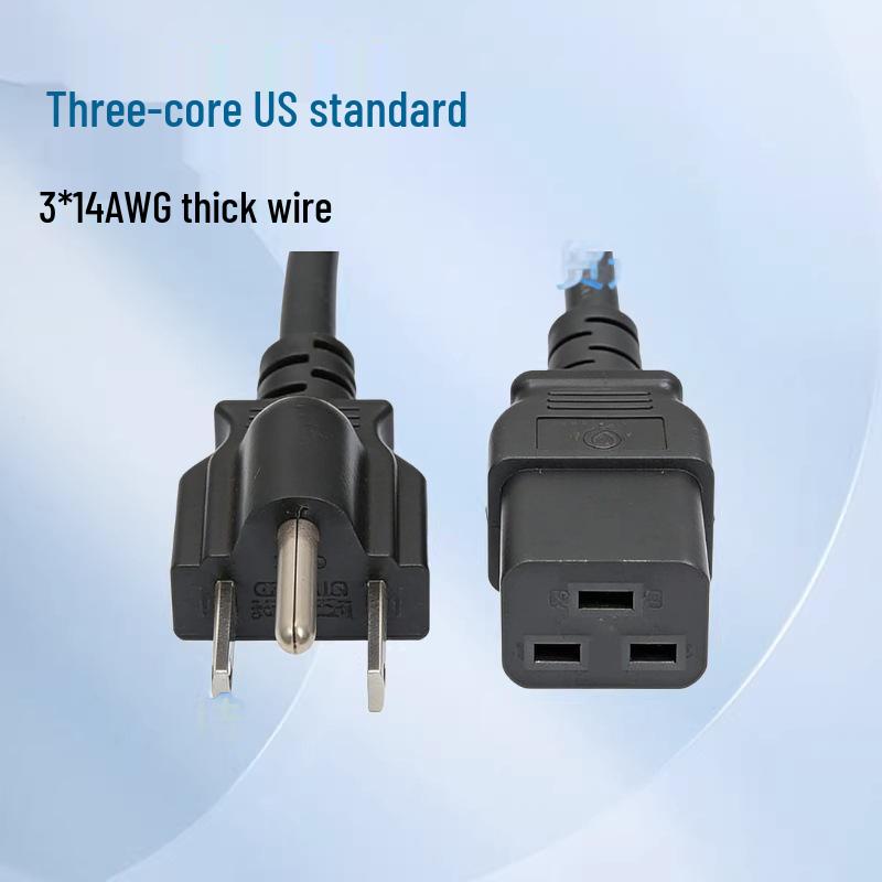 In Stock American Three-Pin Figure-Eight Power Cord with C19 Plug
In Stock American Three-Pin Figure-Eight Power Cord with C19 Plug