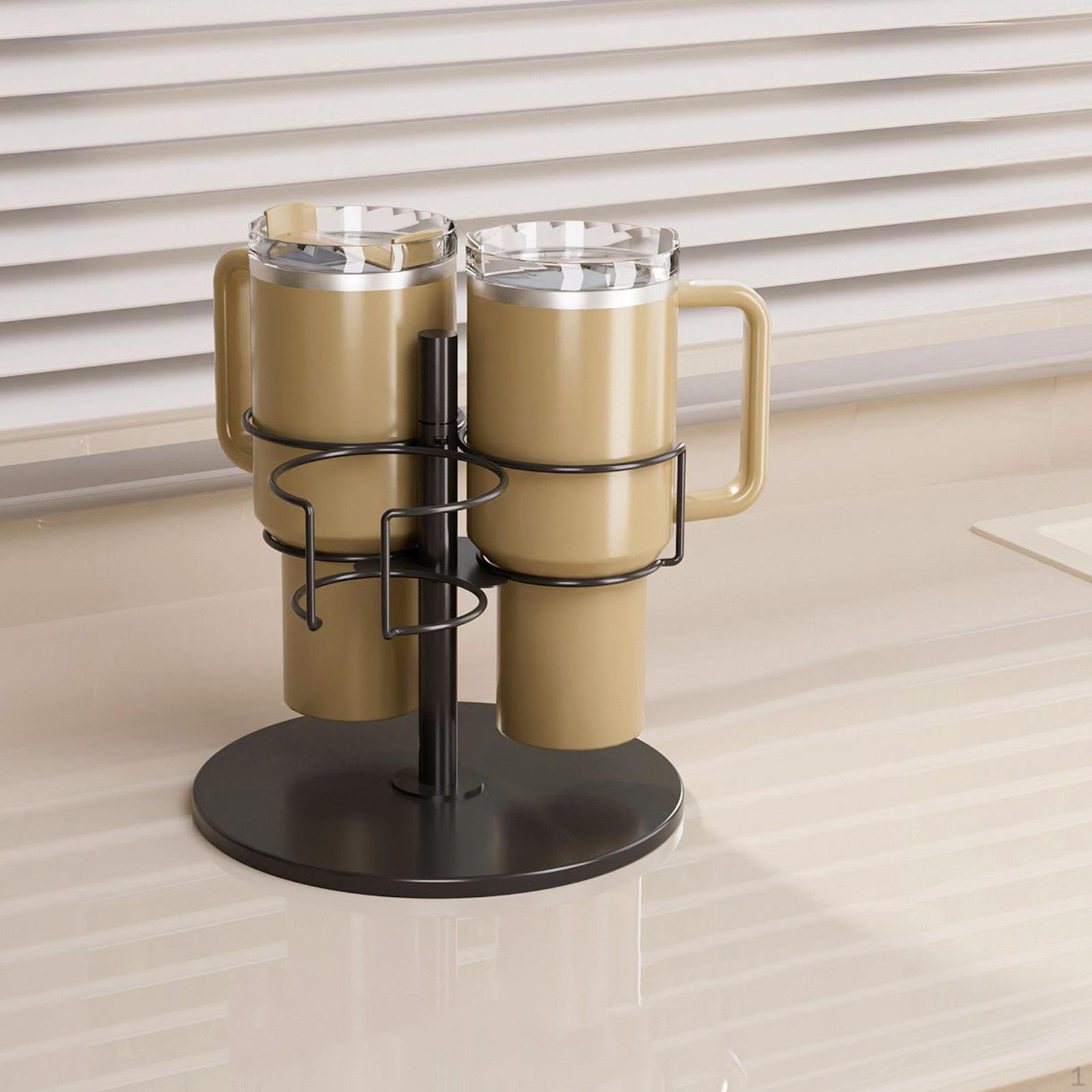 Cup Holder for Kitchen Cabinets, Rotating Water Bottle Storage Solution White 3 Slot
Cup Holder for Kitchen Cabinets, Rotating Water Bottle Storage Solution White 3 Slot