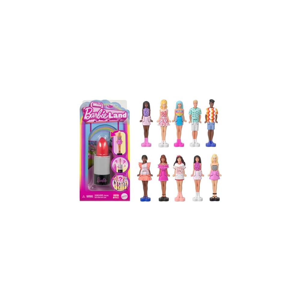 Barbie Mini Fashionista Assortment Micro Dolls 10-Pack with Dress-Up Accessories for Ages 6 and Up
Barbie Mini Fashionista Assortment Micro Dolls 10-Pack with Dress-Up Accessories for Ages 6 and Up