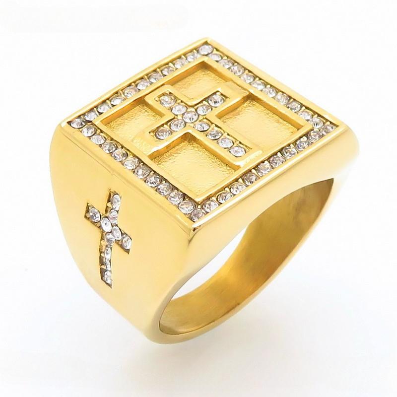 Модная квадратная печать с головой льва, вытягивание пальцев, полный алмазный крест, схема тайцзи, мужское кольцо 13
Модная квадратная печать с головой льва, вытягивание пальцев, полный алмазный крест, схема тайцзи, мужское кольцо 13