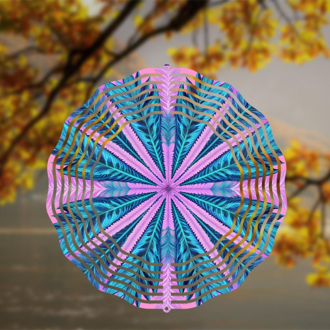 Blue Purple Metal Wind Chime Outdoor Garden Decor with Vibrant Circular Design Hanging String for Home Party Cottage Year Round Use 01A
Blue Purple Metal Wind Chime Outdoor Garden Decor with Vibrant Circular Design Hanging String for Home Party Cottage Year Round Use 01A