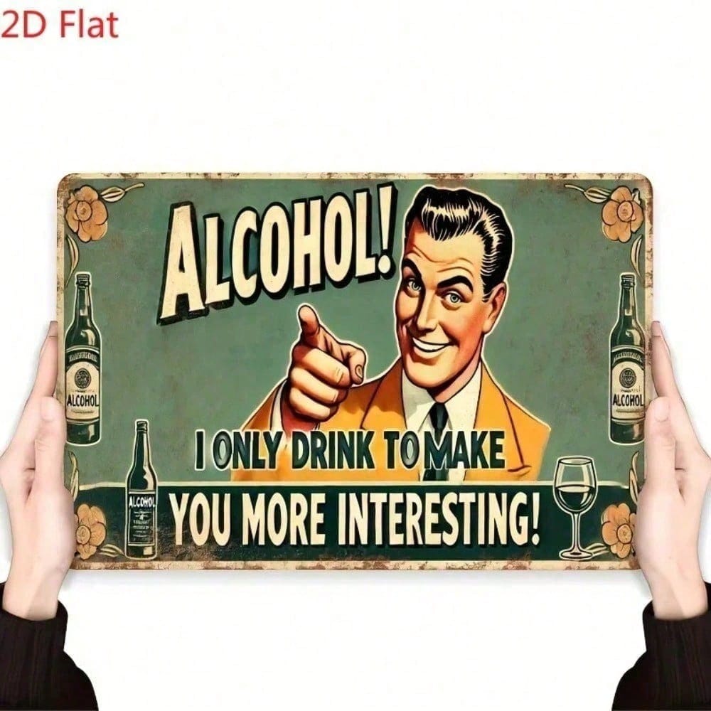 Vintage Tin Sign 8x12 Inch Funny Bar Wall Art Retro Metal Plaque Pub Home Decor різнокольоровий
Vintage Tin Sign 8x12 Inch Funny Bar Wall Art Retro Metal Plaque Pub Home Decor різнокольоровий