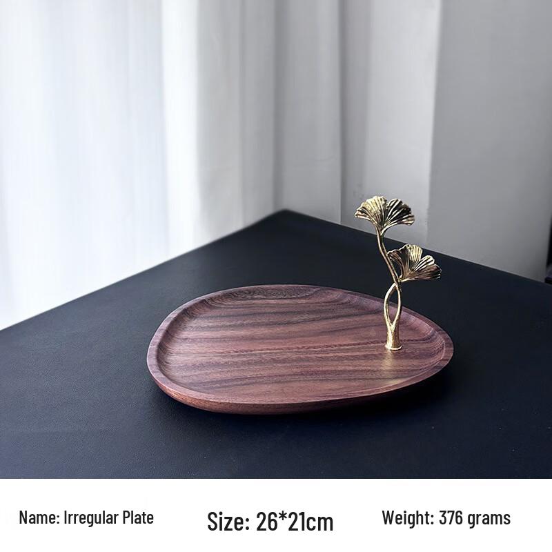 Walnut Wood Ginkgo Leaf Serving Platter 22 Large
Walnut Wood Ginkgo Leaf Serving Platter 22 Large