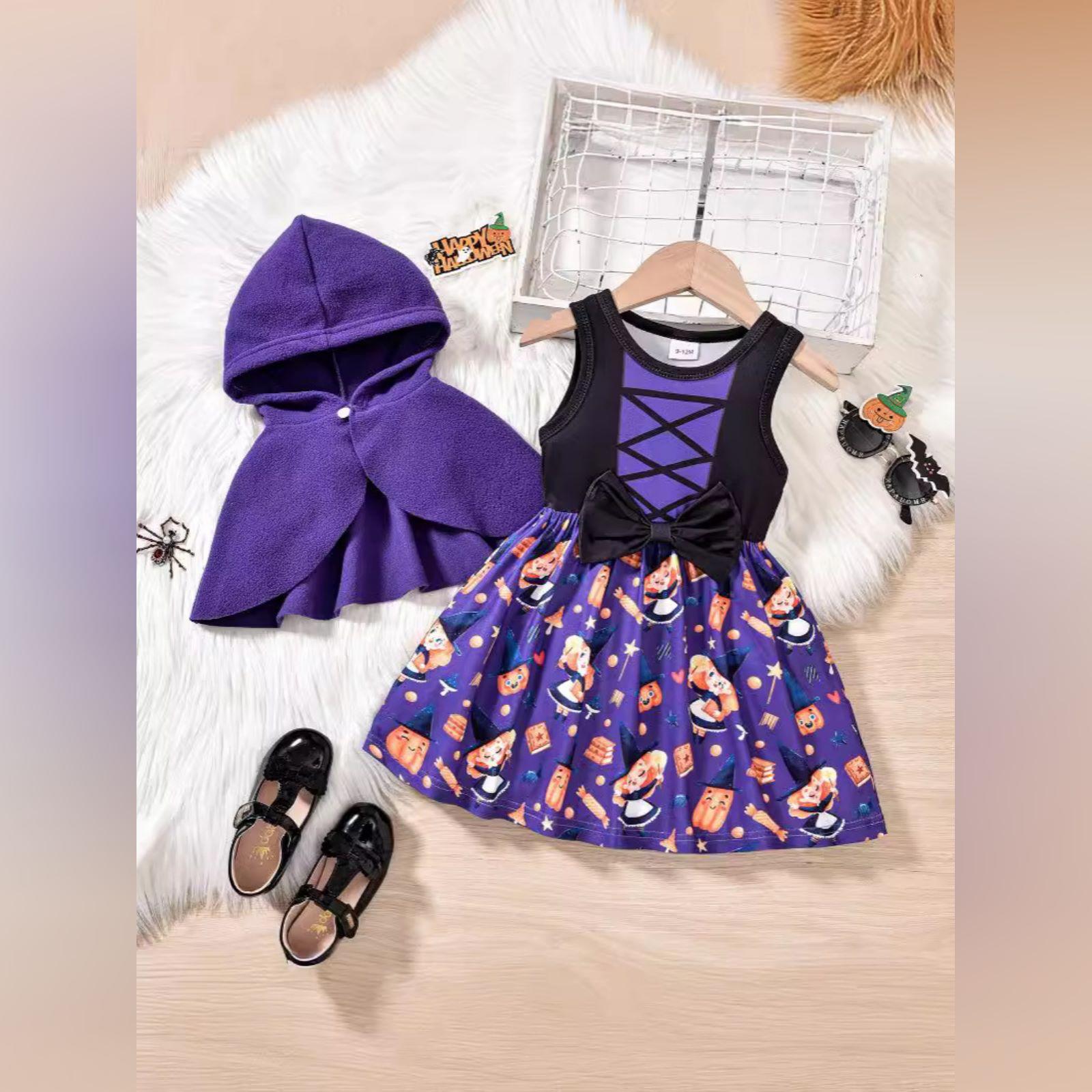 Детское платье-ромпер из искусственной ткани с вышивкой букв для Хэллоуина 12 фиолетовый
Детское платье-ромпер из искусственной ткани с вышивкой букв для Хэллоуина 12 фиолетовый