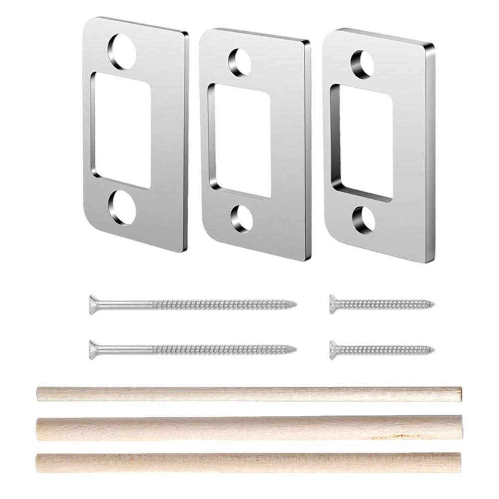 1Set Door Lock Strike Plate Security Striker Door Strike Spacer Shim Plates For A Wide Range Of Interior And Exterior Doors
1Set Door Lock Strike Plate Security Striker Door Strike Spacer Shim Plates For A Wide Range Of Interior And Exterior Doors