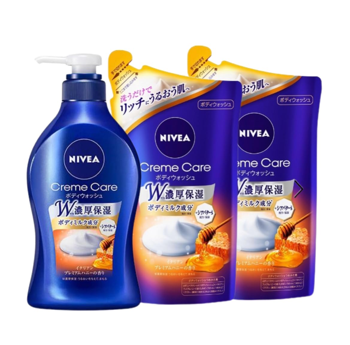 Nivea Cream Care Body Wash Italian Premium Honey Scent 480 мл Сменный блок 360 мл x 2 Набор +
Nivea Cream Care Body Wash Italian Premium Honey Scent 480 мл Сменный блок 360 мл x 2 Набор +