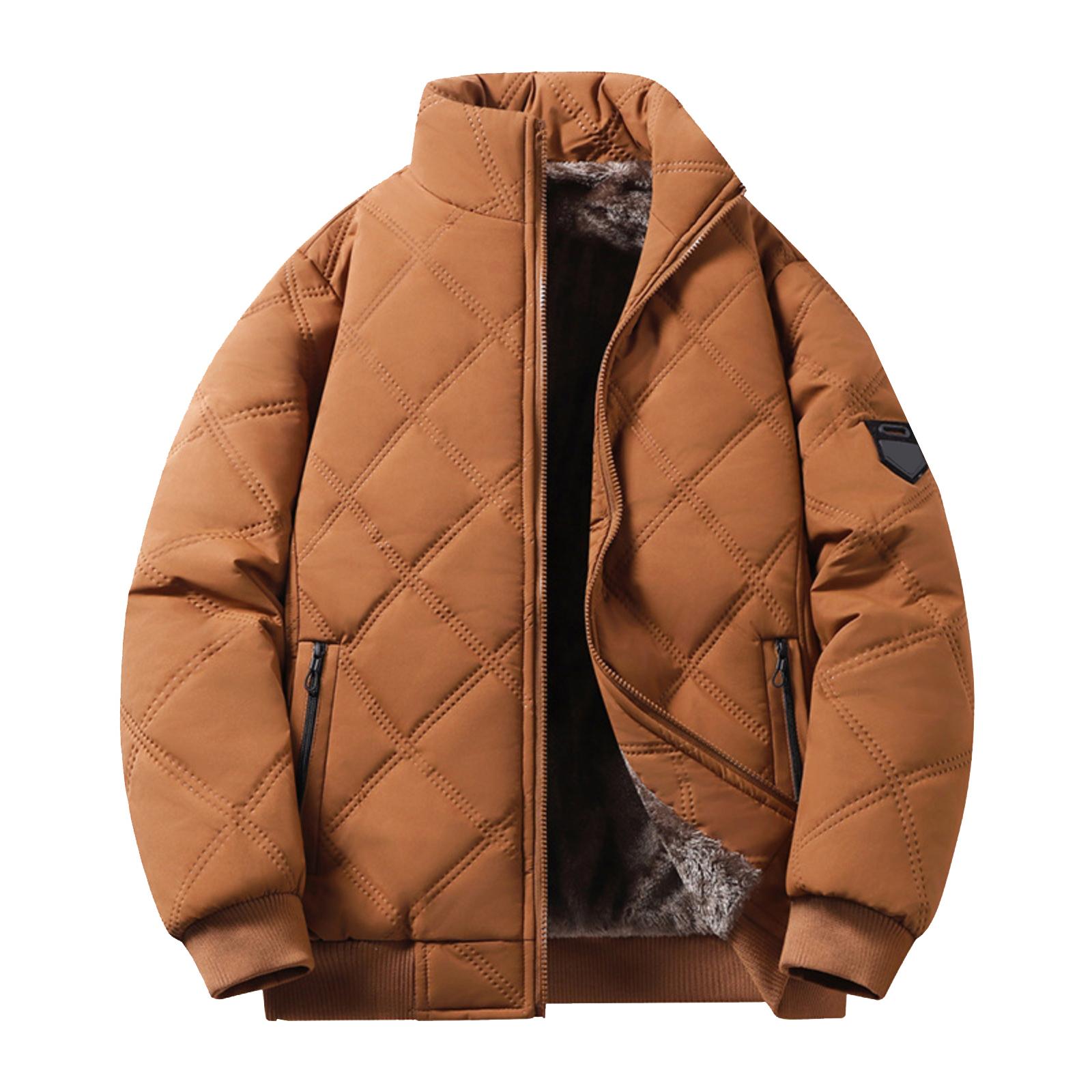 Men s Casual -color Stand-up Collar With Fleece Rhombic Checkered Warm Zipper Cotton Jacket XXL
Men s Casual -color Stand-up Collar With Fleece Rhombic Checkered Warm Zipper Cotton Jacket XXL