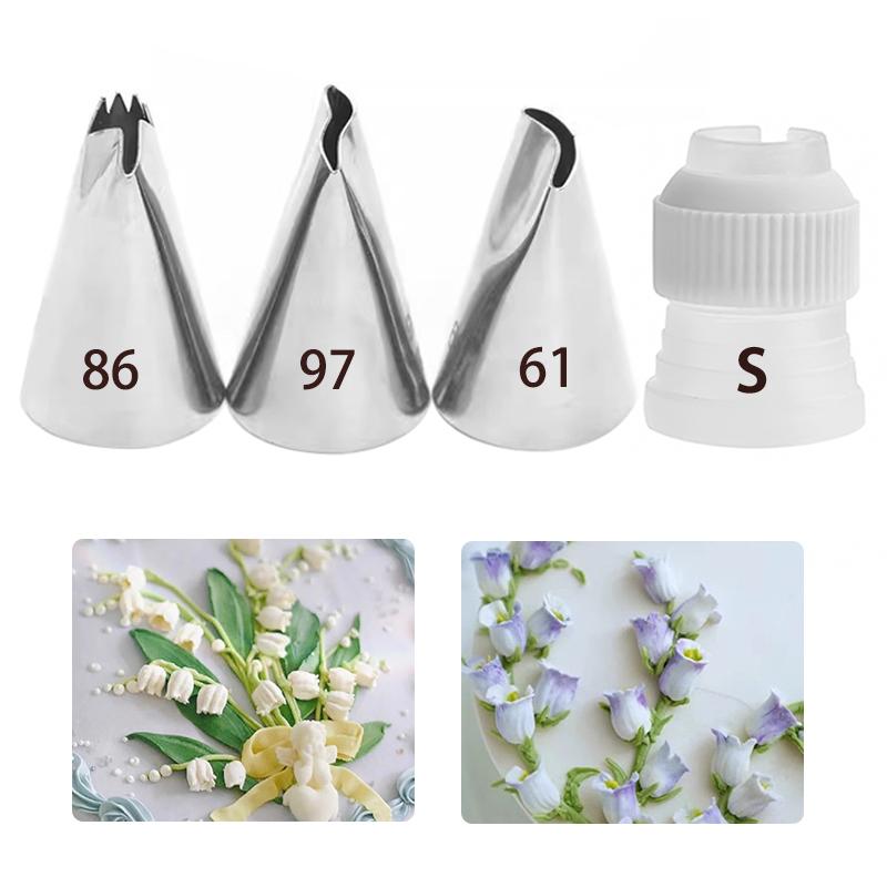 4pcs/lot Flowers Pastry Nozzles Cake Decorating Tools Flower Icing Piping Nozzle Cream Cupcake Tips Baking Accessories #97 86 61
4pcs/lot Flowers Pastry Nozzles Cake Decorating Tools Flower Icing Piping Nozzle Cream Cupcake Tips Baking Accessories #97 86 61