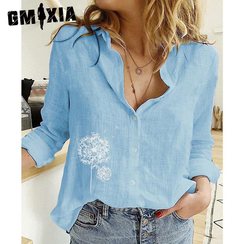 GMXIA Women s Fashion Casual Dandelion Print Long Sleeve POLO Neck Blouses & Shirts XXXXXL синий
GMXIA Women s Fashion Casual Dandelion Print Long Sleeve POLO Neck Blouses & Shirts XXXXXL синий