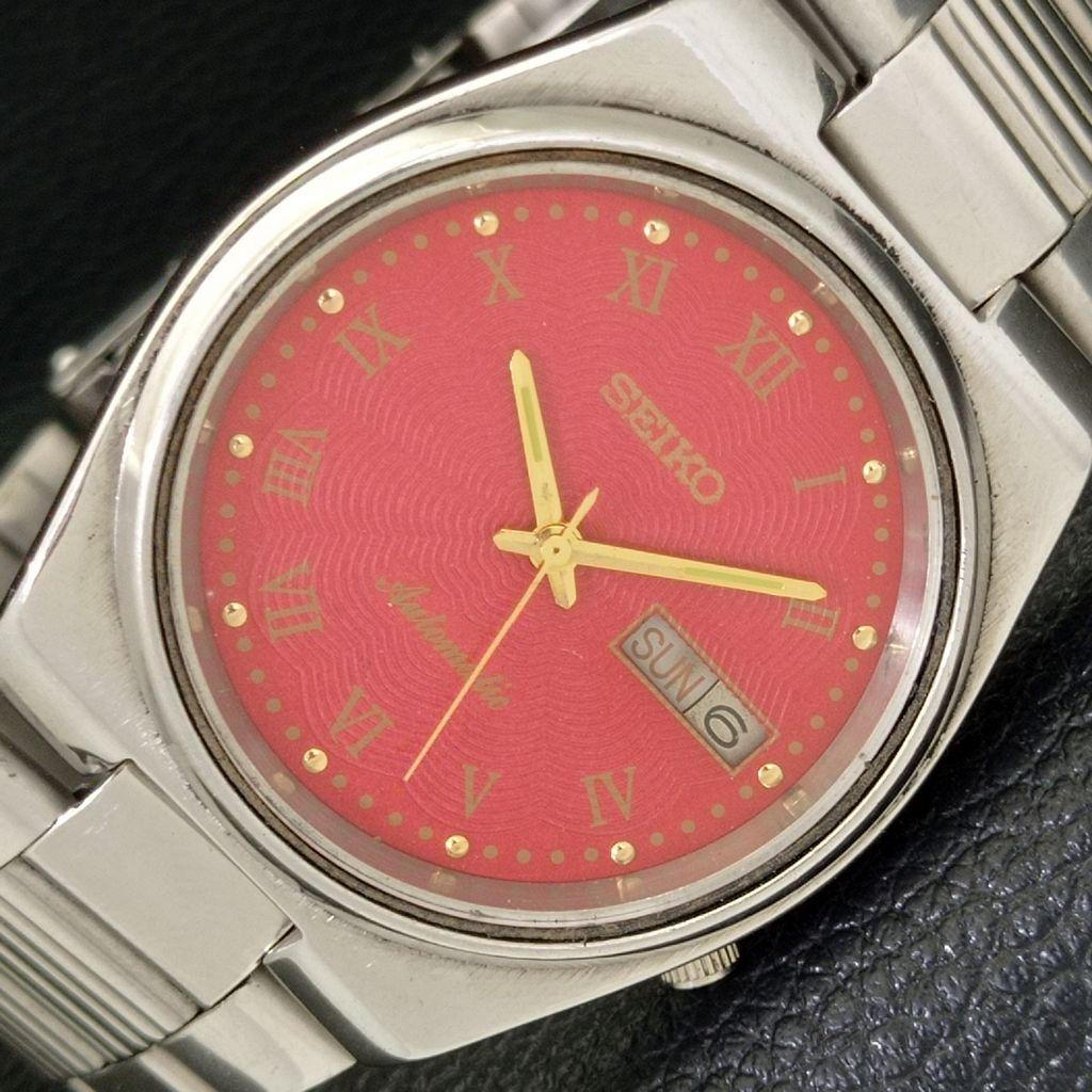 Б/у оригинальные винтажные часы SEIKO AUTOMATIC 7019A из Японии мужские с красным циферблатом a433883-2 R119-a433883
Б/у оригинальные винтажные часы SEIKO AUTOMATIC 7019A из Японии мужские с красным циферблатом a433883-2 R119-a433883