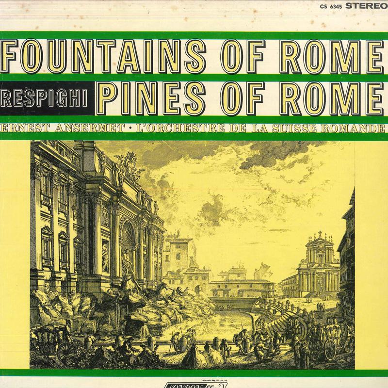 LP Record ANSERMET, L ORCHESTRE DE LA SUISSE - Ottorino Respighi Fountains Of Rome CS6345 LONDON 1964 UK Classical Used
LP Record ANSERMET, L ORCHESTRE DE LA SUISSE - Ottorino Respighi Fountains Of Rome CS6345 LONDON 1964 UK Classical Used