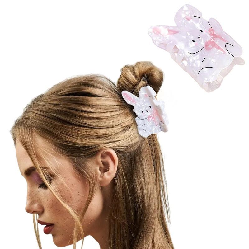Easter Cute Rabbit Claw Clip Iridescent White Hair Accessory for Half Updo Ponytail, Adorable Daily Party Hairstyling Decoration
Easter Cute Rabbit Claw Clip Iridescent White Hair Accessory for Half Updo Ponytail, Adorable Daily Party Hairstyling Decoration