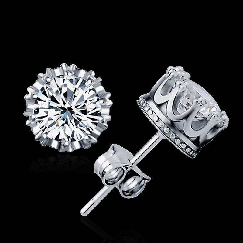Women Sliver Plated Fashion Jewelry 8MM Round Cubic Zirconia Silver Stud Earring
Women Sliver Plated Fashion Jewelry 8MM Round Cubic Zirconia Silver Stud Earring