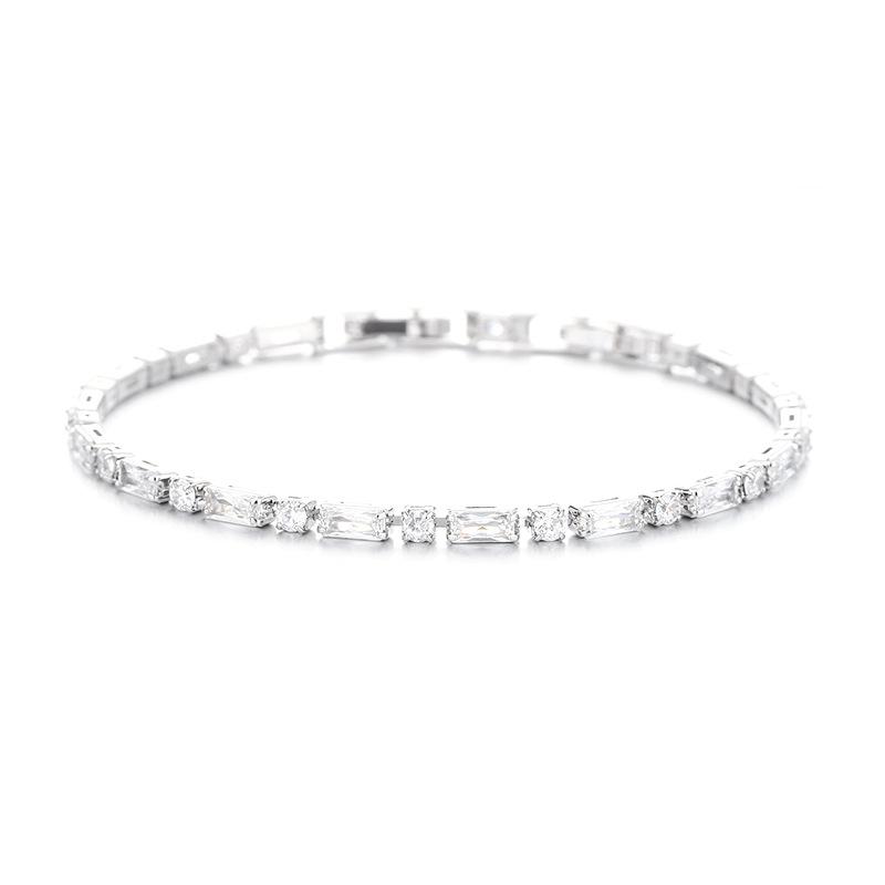 Rectangular-Cut Clear Quartz Bracelet, Crystal Accented with Diamonds, a Versatile Statement
Rectangular-Cut Clear Quartz Bracelet, Crystal Accented with Diamonds, a Versatile Statement
