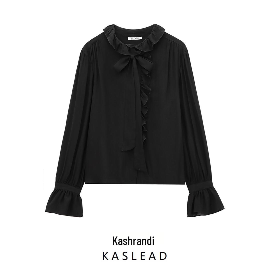 2024 Winter Women s European and American Style Long Sleeve Stand Collar Ruffle Tie-Up Shirt XS
2024 Winter Women s European and American Style Long Sleeve Stand Collar Ruffle Tie-Up Shirt XS