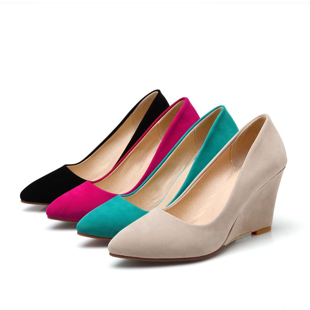 Factory spring foreign trade new matte wedge heel high heel light mouth large size 40-43 single shoes 35 зелений
Factory spring foreign trade new matte wedge heel high heel light mouth large size 40-43 single shoes 35 зелений