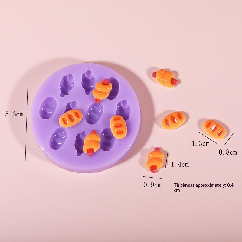 Mini Food Grade Silicone Mold Hamburger Cheese Bread Fries Shaped Diy Dropped Silicone Mold Handmade Decorating Jewelry Tool A10
Mini Food Grade Silicone Mold Hamburger Cheese Bread Fries Shaped Diy Dropped Silicone Mold Handmade Decorating Jewelry Tool A10