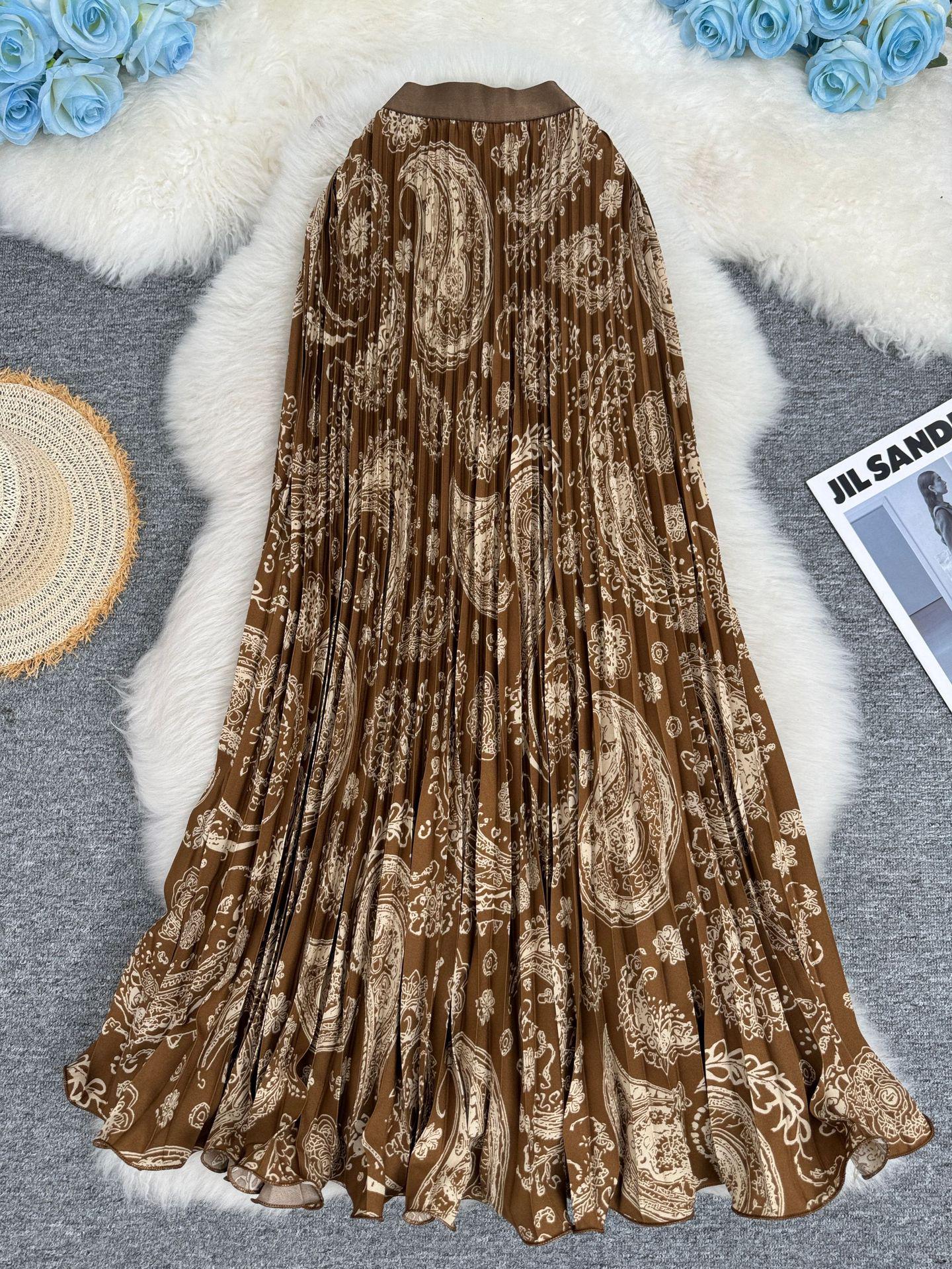 Retro 3D Print A-line Pleated Skirt - Versatile Mid-length Commuter Style for Women One Size кавовий
Retro 3D Print A-line Pleated Skirt - Versatile Mid-length Commuter Style for Women One Size кавовий