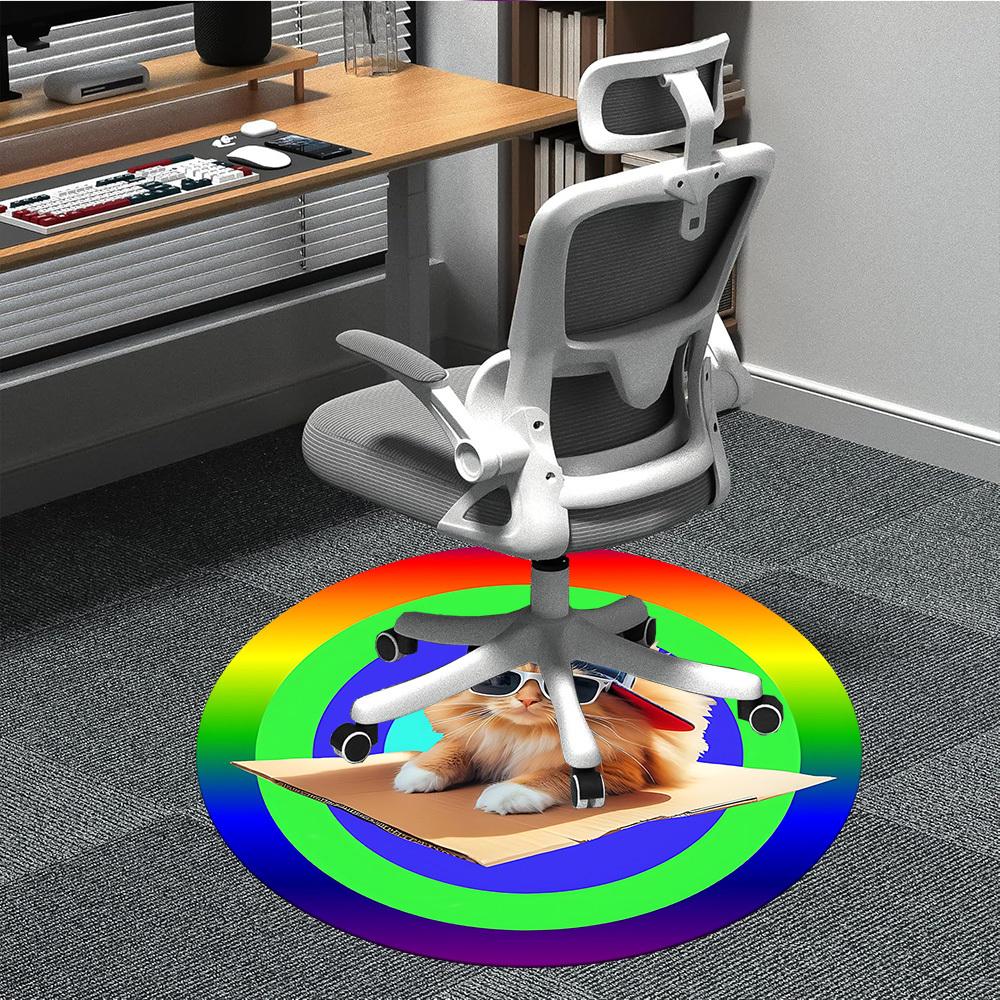 1pc Cat, Sunglasses Chair Carpet for Office - Durable, Ideal for Chair Mats, Stylish & Functional Decorative Rug yy260130003 80cm by 80cm
1pc Cat, Sunglasses Chair Carpet for Office - Durable, Ideal for Chair Mats, Stylish & Functional Decorative Rug yy260130003 80cm by 80cm