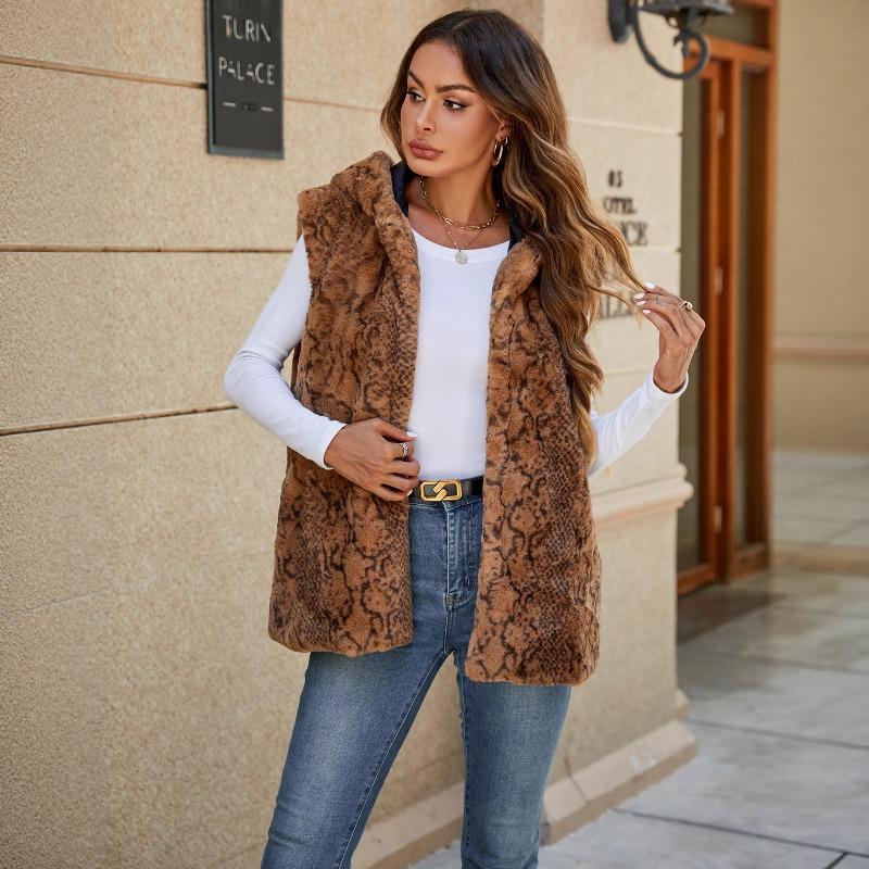 Женская куртка из искусственного меха, топ, жилет с капюшоном, леопардовый принт, жилет из искусственного меха XXXL
Женская куртка из искусственного меха, топ, жилет с капюшоном, леопардовый принт, жилет из искусственного меха XXXL