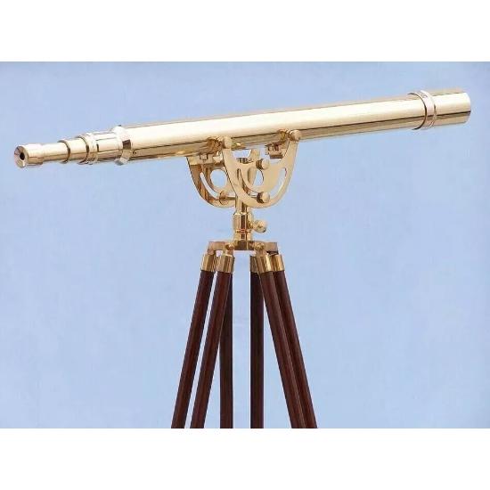Морський старовинний 39-дюймовий підлоговий латунний великий телескоп із дерев’яним штативом у подарунок
Морський старовинний 39-дюймовий підлоговий латунний великий телескоп із дерев’яним штативом у подарунок