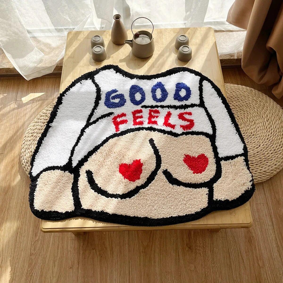 Breast Rug Bath Mat Tufted Carpet Bathroom Non Slip Absorbent Foot Mat Entrance Small Rug for Bedroom Comfortable Alfombra 70X58CM
Breast Rug Bath Mat Tufted Carpet Bathroom Non Slip Absorbent Foot Mat Entrance Small Rug for Bedroom Comfortable Alfombra 70X58CM
