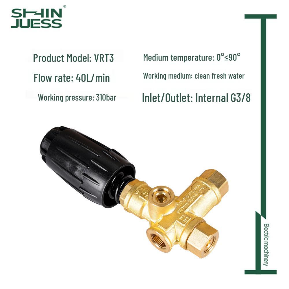 Brass 3/8 FPT Pressure Reducing Valve VRT3-310 for AR Pump, 4500PSI, Max 40LPM
Brass 3/8 FPT Pressure Reducing Valve VRT3-310 for AR Pump, 4500PSI, Max 40LPM