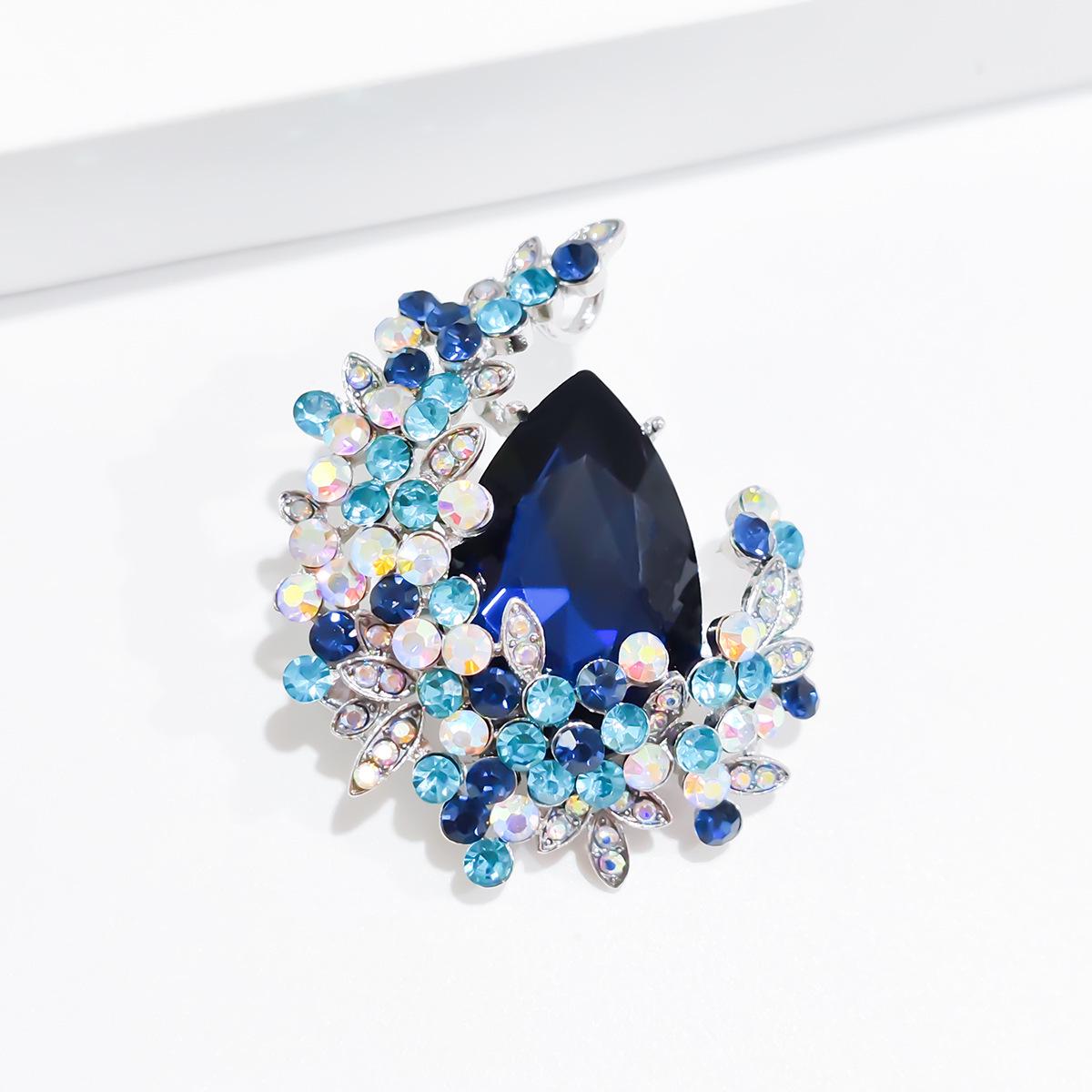 Европейско-американская классическая хрустальная брошь для женской моды - Высококлассная эффектная булавка-корсет