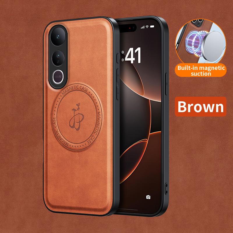 Беспроводная зарядка Магнитный чехол для Vivo V50 Lite 5G V5e Защитная крышка ПУ кожа Жесткая задняя крышка Coque vivo V50e коричневый
Беспроводная зарядка Магнитный чехол для Vivo V50 Lite 5G V5e Защитная крышка ПУ кожа Жесткая задняя крышка Coque vivo V50e коричневый