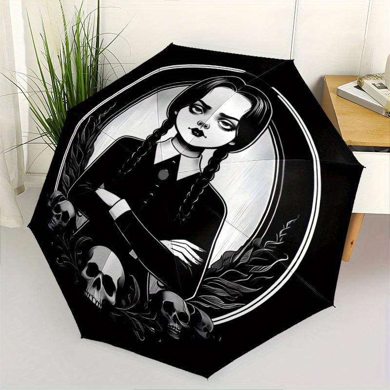 Poster Wednesday Addams Automatic Opening and Closing Umbrella - Lightweight 3-Fold Design, Suitable for Fans, Travel, Daily Use - Official Product, I
Poster Wednesday Addams Automatic Opening and Closing Umbrella - Lightweight 3-Fold Design, Suitable for Fans, Travel, Daily Use - Official Product, I