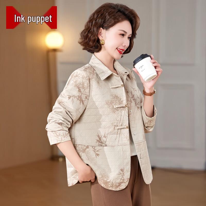 Moou Mama Куртка большого размера в новом китайском стиле с цветочным принтом для женщин среднего возраста 4XL (125-140 catties)
Moou Mama Куртка большого размера в новом китайском стиле с цветочным принтом для женщин среднего возраста 4XL (125-140 catties)