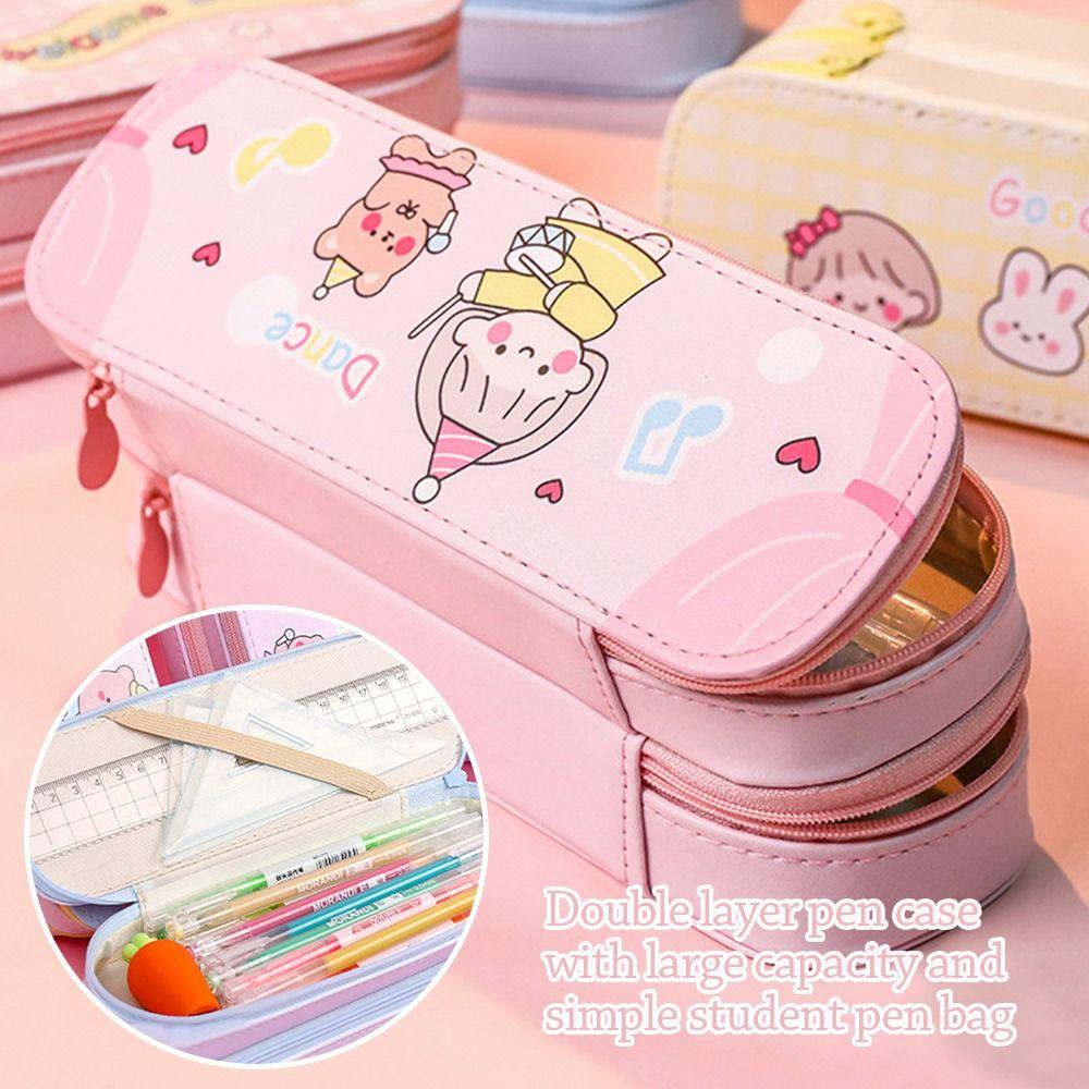 Large Capacity Pen Bag Double Layered Stationery Storage Bag New Stationery Organizer Student
Large Capacity Pen Bag Double Layered Stationery Storage Bag New Stationery Organizer Student