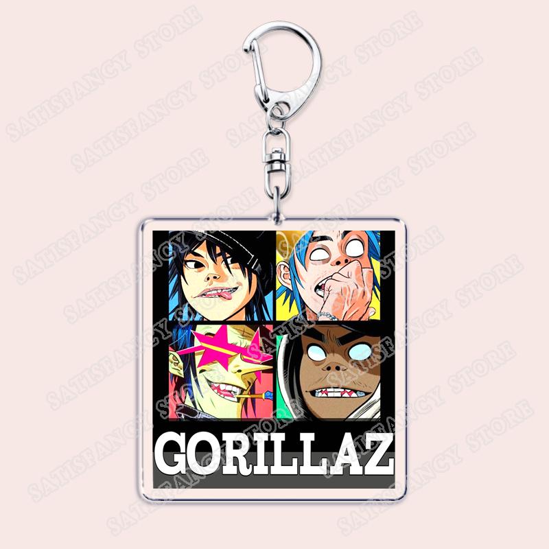 Popular Cartoon Rock Band Keychain for Accessories Feel Good Inc Clint Eastwood Damon Albarn Keyring Jewelry Fans Friends Gifts
Popular Cartoon Rock Band Keychain for Accessories Feel Good Inc Clint Eastwood Damon Albarn Keyring Jewelry Fans Friends Gifts