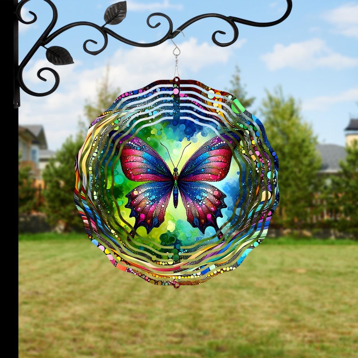 3D Metal Butterfly Windmill Garden Decor Colorful Hanging Sculpture for Patio Yard Outdoor Spaces Gift for Women Mothers Day
3D Metal Butterfly Windmill Garden Decor Colorful Hanging Sculpture for Patio Yard Outdoor Spaces Gift for Women Mothers Day