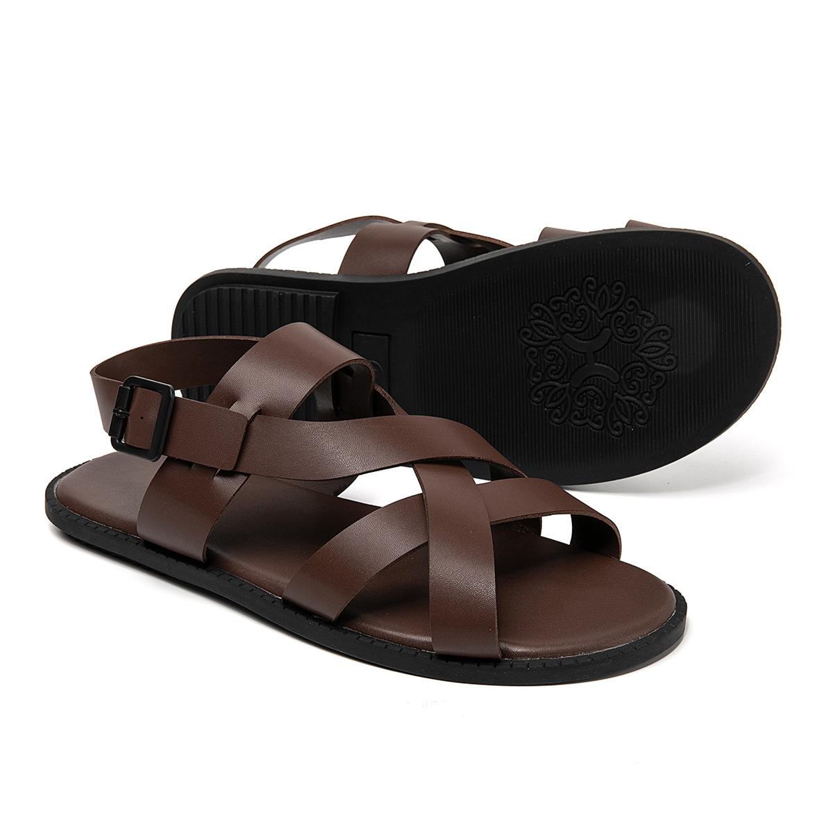Large Size Non-slip Soft Sole Sandals | One-strap Buckle Design | Lightweight, European Sizes 40-47 EU 41 коричневый
Large Size Non-slip Soft Sole Sandals | One-strap Buckle Design | Lightweight, European Sizes 40-47 EU 41 коричневый