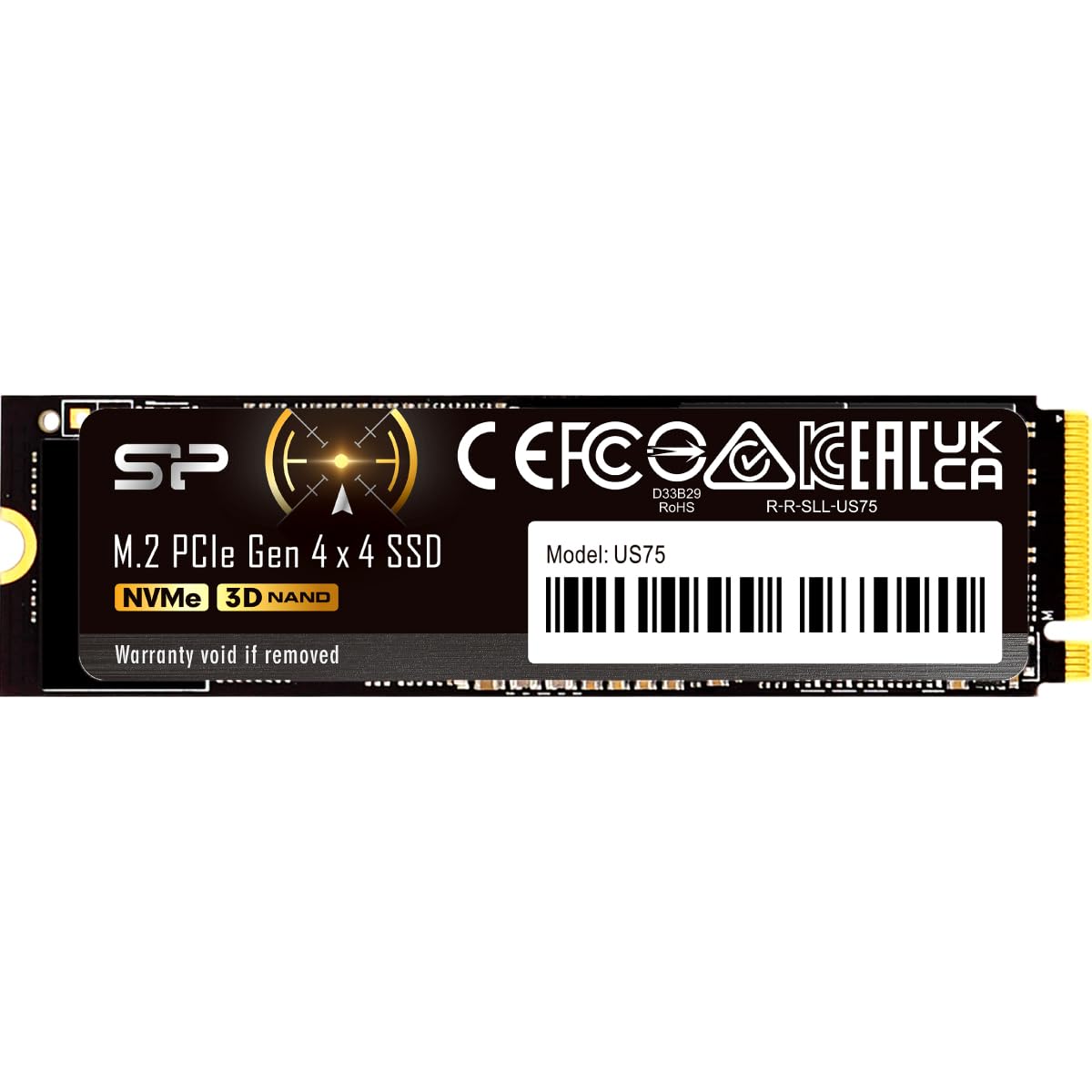 Silicon Power 4TB US75 NVMe PCIe Gen4 2280 SSD Up to Playstation 5 Compatible SP04KGBP44US7505 M.2 R/W 7000/6,500MB/s
Silicon Power 4TB US75 NVMe PCIe Gen4 2280 SSD Up to Playstation 5 Compatible SP04KGBP44US7505 M.2 R/W 7000/6,500MB/s