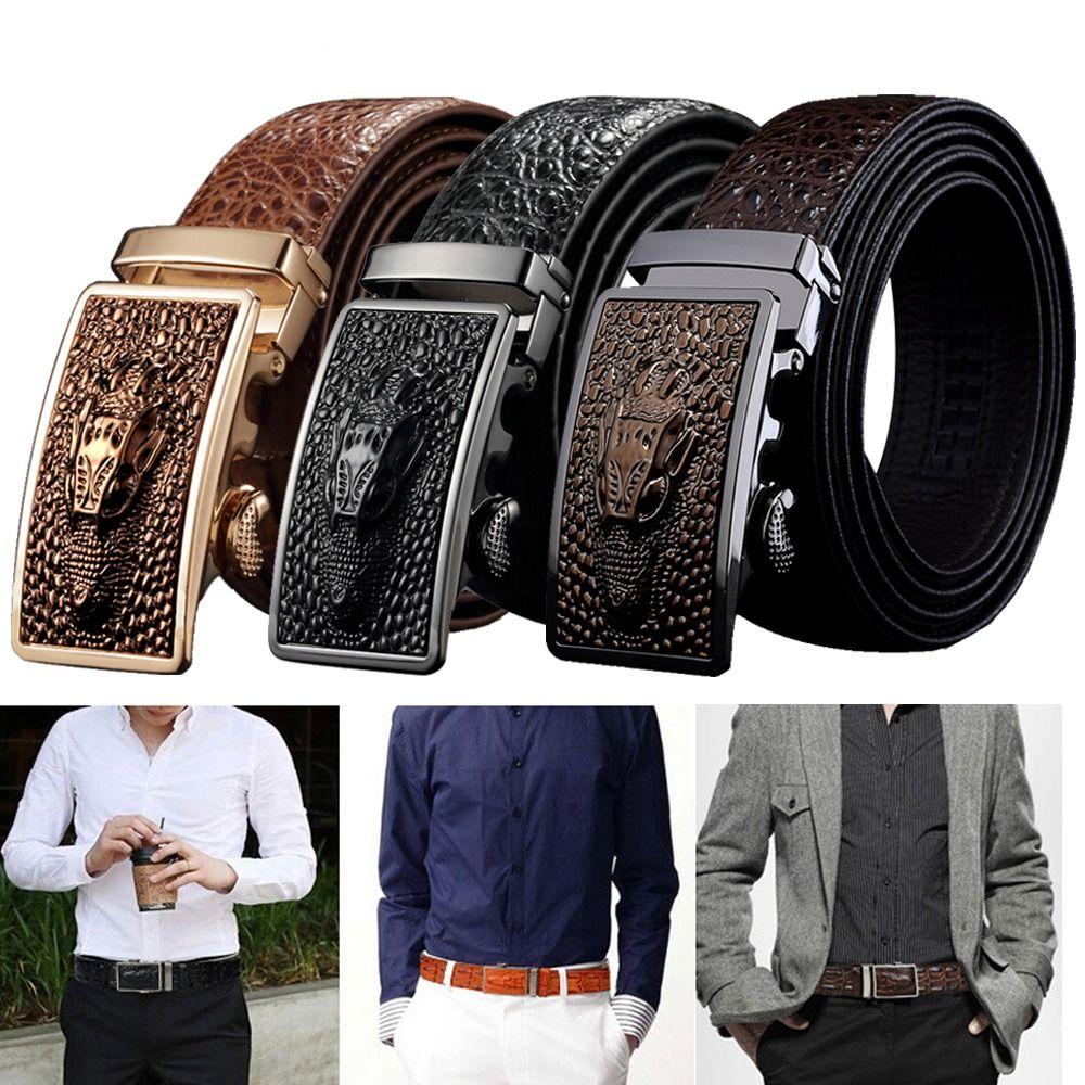 Luxury Design Automatic Buckle Waistband Casual Crocodile Pattern Waist Band Genuine Leather Belt
Luxury Design Automatic Buckle Waistband Casual Crocodile Pattern Waist Band Genuine Leather Belt