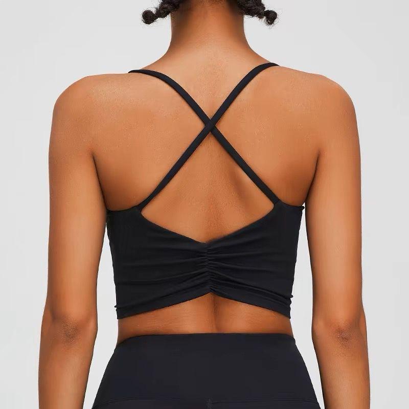 Oiob Summer Sports Intimates Push up Yoga Vest with Chest Pad Exercise Strap Tops Girls Backless Bra Classy Black (Tops) M
Oiob Summer Sports Intimates Push up Yoga Vest with Chest Pad Exercise Strap Tops Girls Backless Bra Classy Black (Tops) M